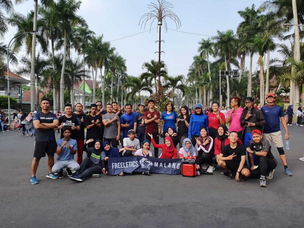 Anggota komunitas Freeletics Malang makin tahun makin bertambah © Dok. Freeletics Malang